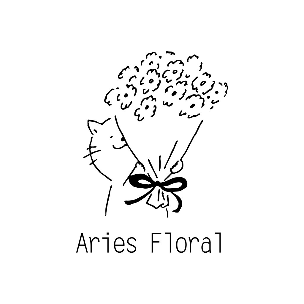 Aries Floral Logo Design