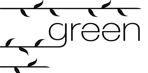 绿色植物主题的简约logo设计