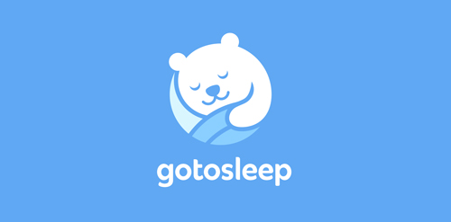 睡眠熊logo设计:简洁可爱的睡眠品牌标识