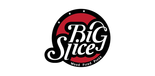 Big Slice Wood Fired Pizza Logo Design