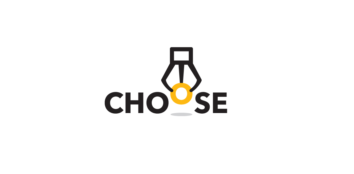 简洁明了的'CHOOSE'标志设计