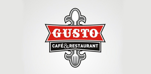 Gusto Cafe & Restaurant Logo Design