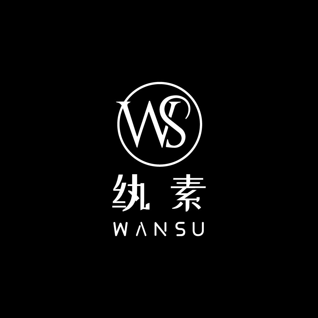 简约优雅WS字母logo设计
