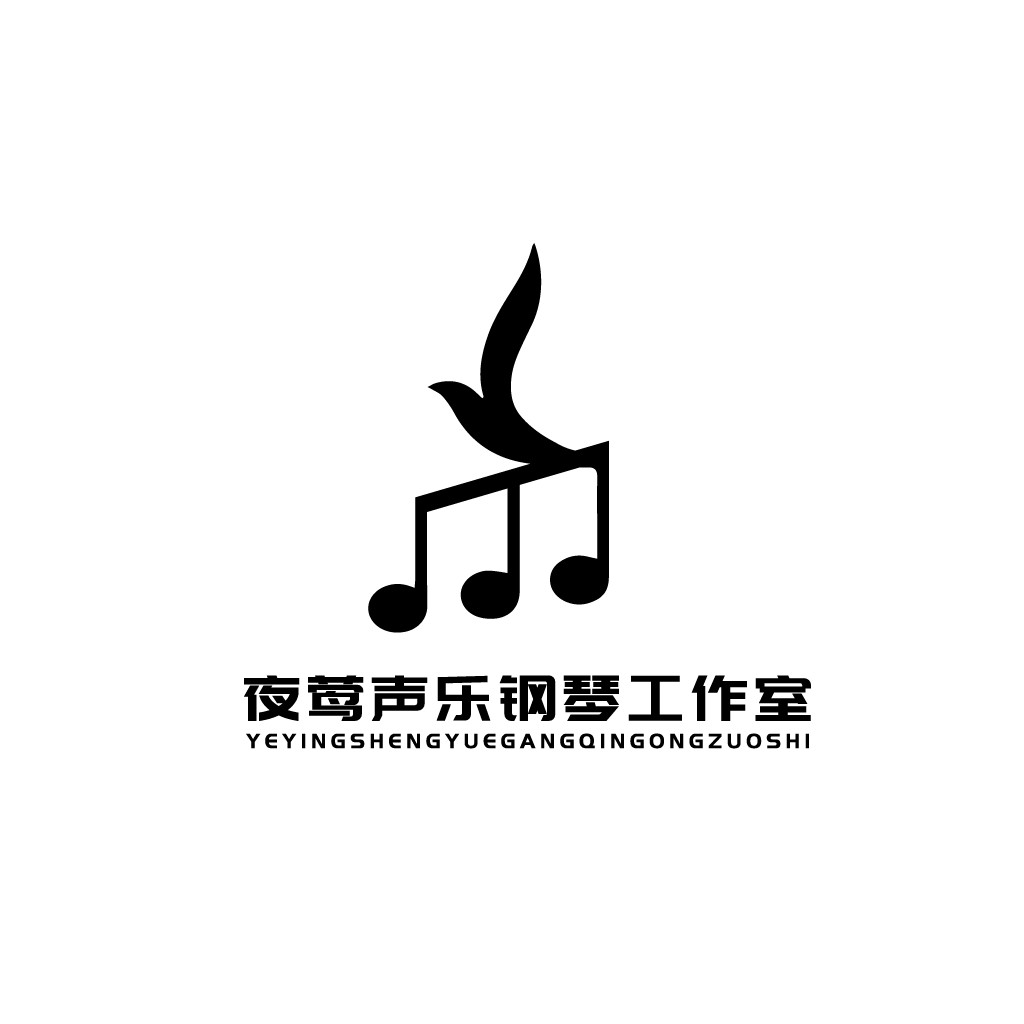 音乐之声钢琴工作室logo设计