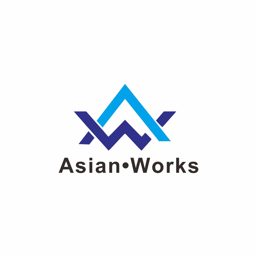 现代简约风格的亚洲工作logo设计
