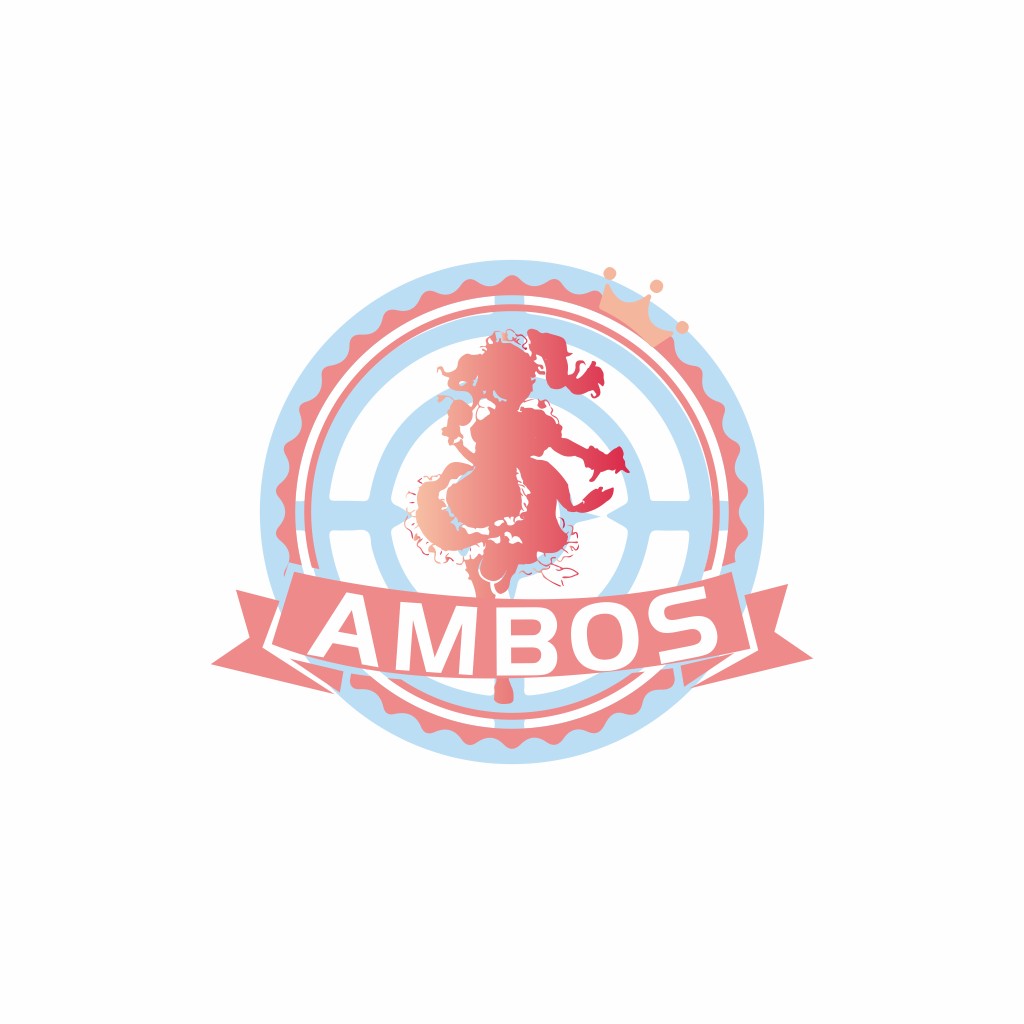 AMBOBOS logo设计：优雅女性皇冠徽章