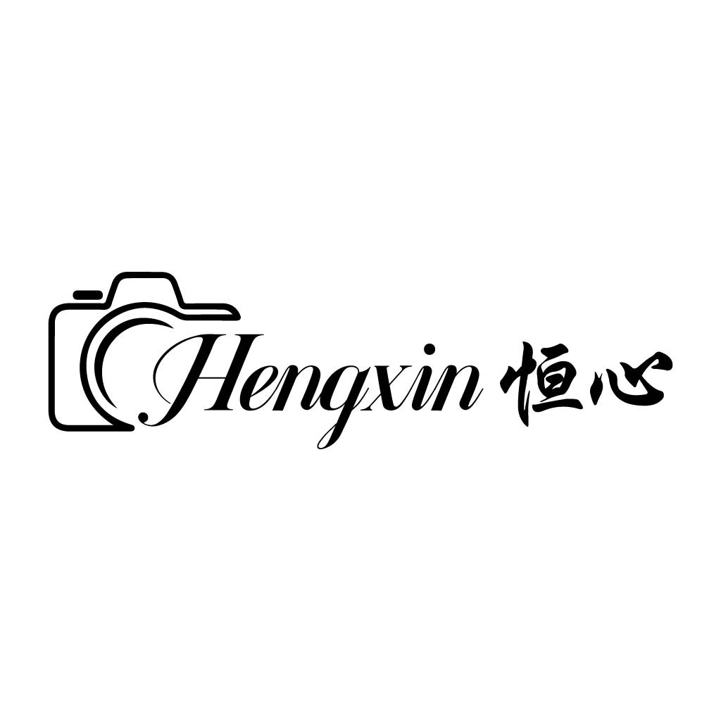相机元素与书法艺术结合的logo设计