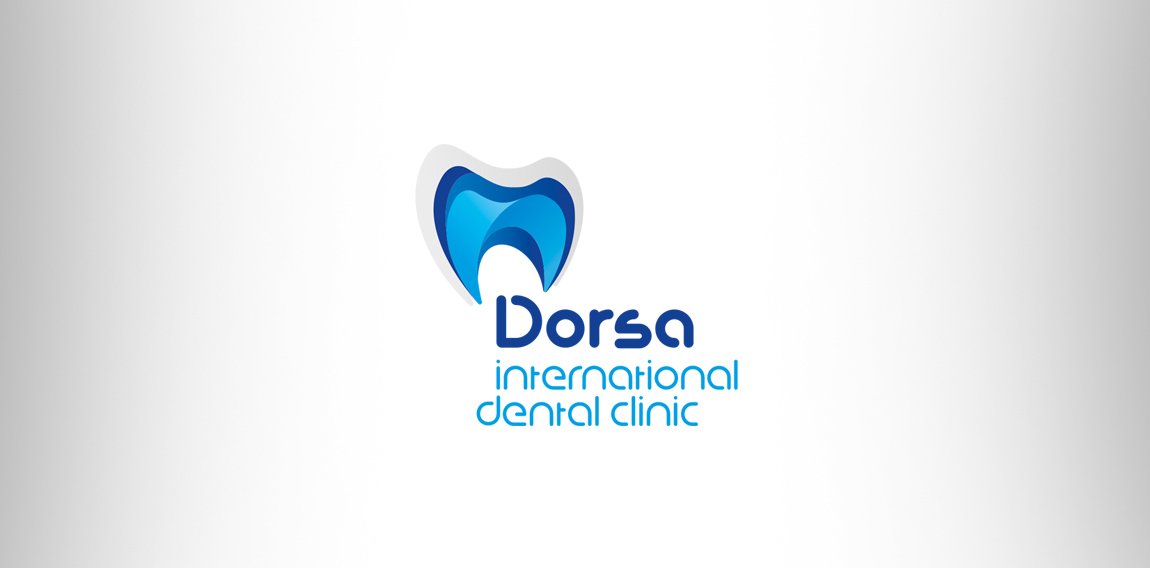 蓝色牙科诊所Logo设计