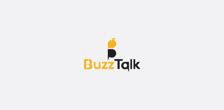 简洁明了的BuzzTalk logo设计