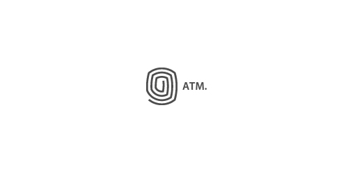 简约线条ATM. logo设计
