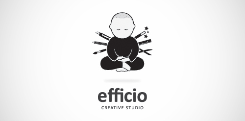 简洁创意工作室logo设计