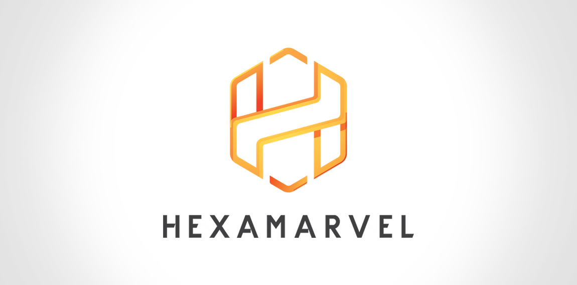 六边形科技logo设计