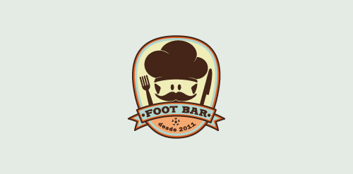 复古风餐饮logo设计