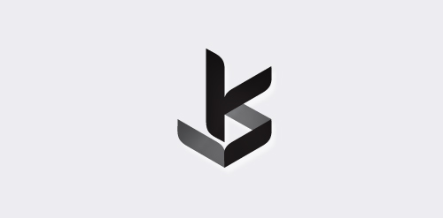 极简主义K字母logo设计