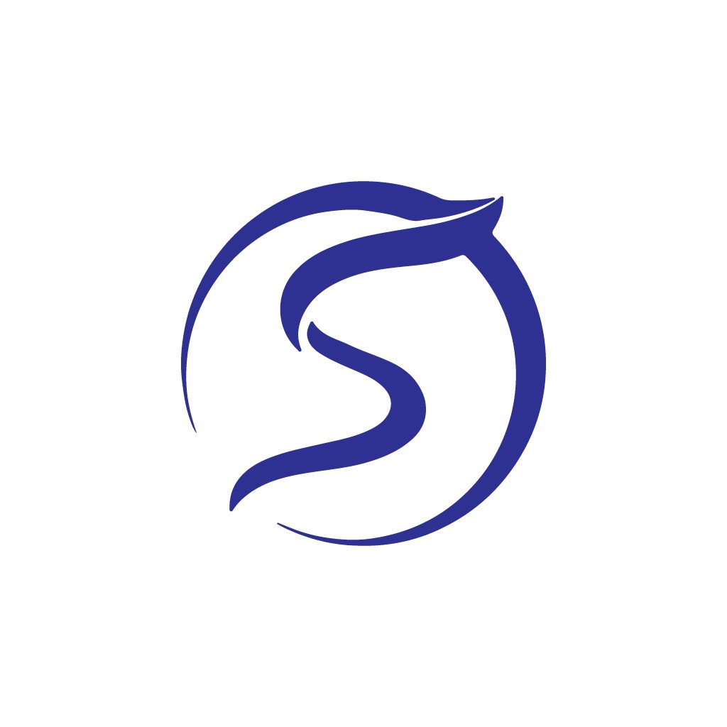 简洁现代的S形标志设计