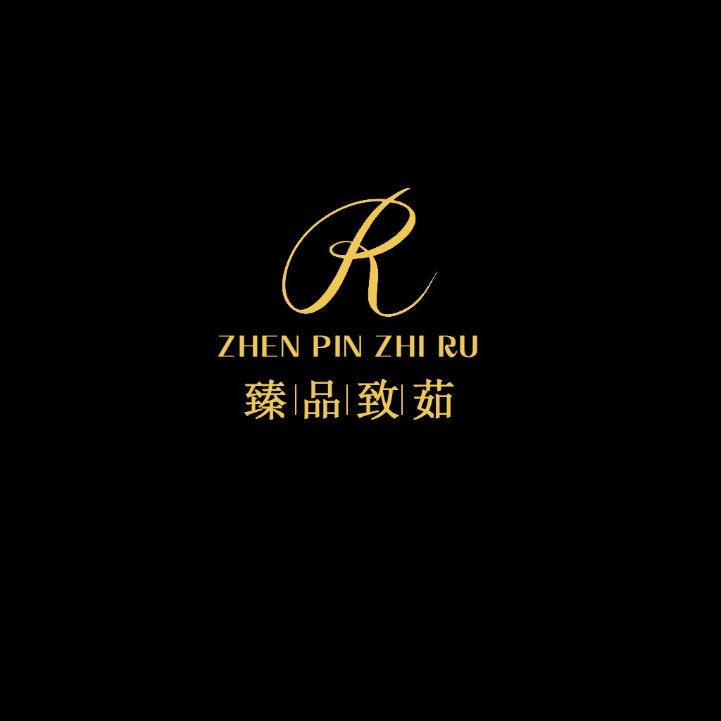 高端简约金色字母R标志设计