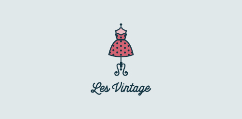 复古服装店logo设计