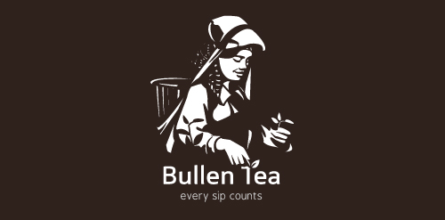 Bullen Tea logo设计:传统茶艺与现代美学的结合