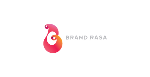 现代渐变色logo设计