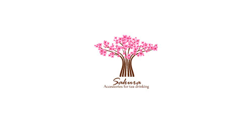 樱花茶饮店logo设计