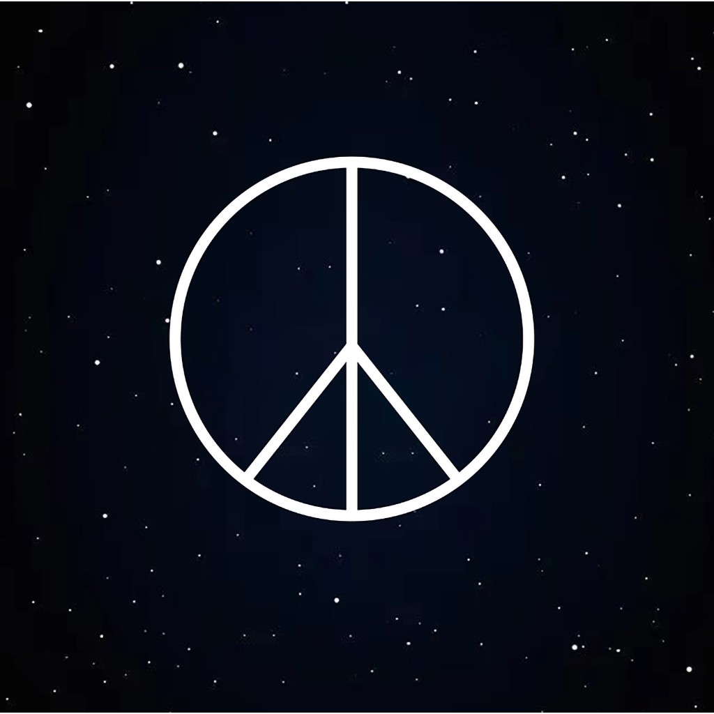 简洁和平符号logo设计