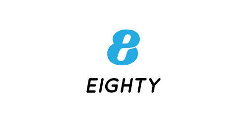 简洁现代的数字8字形logo设计