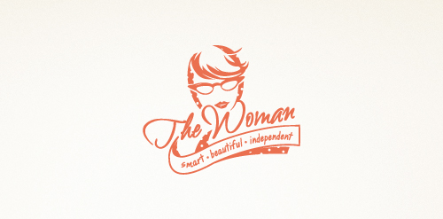 女性智慧与独立logo设计