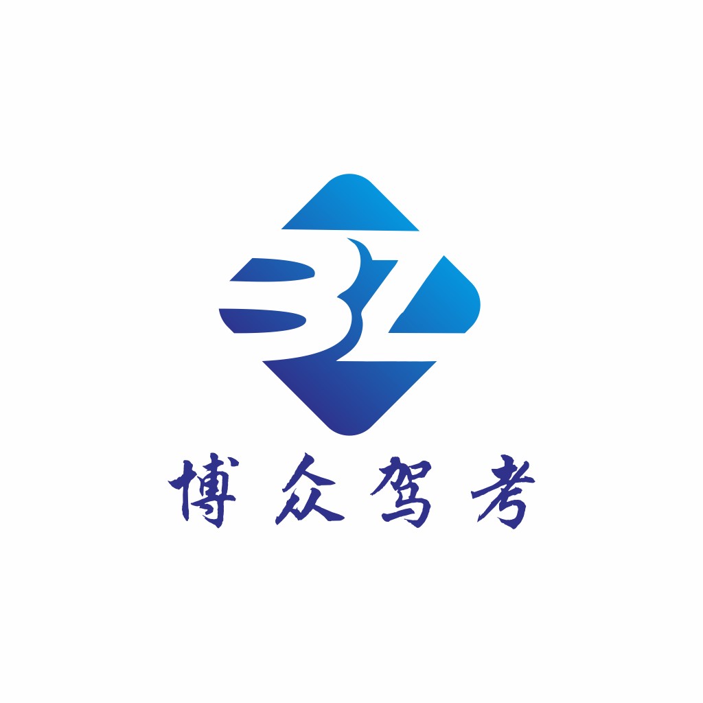 蓝色渐变几何元素logo设计