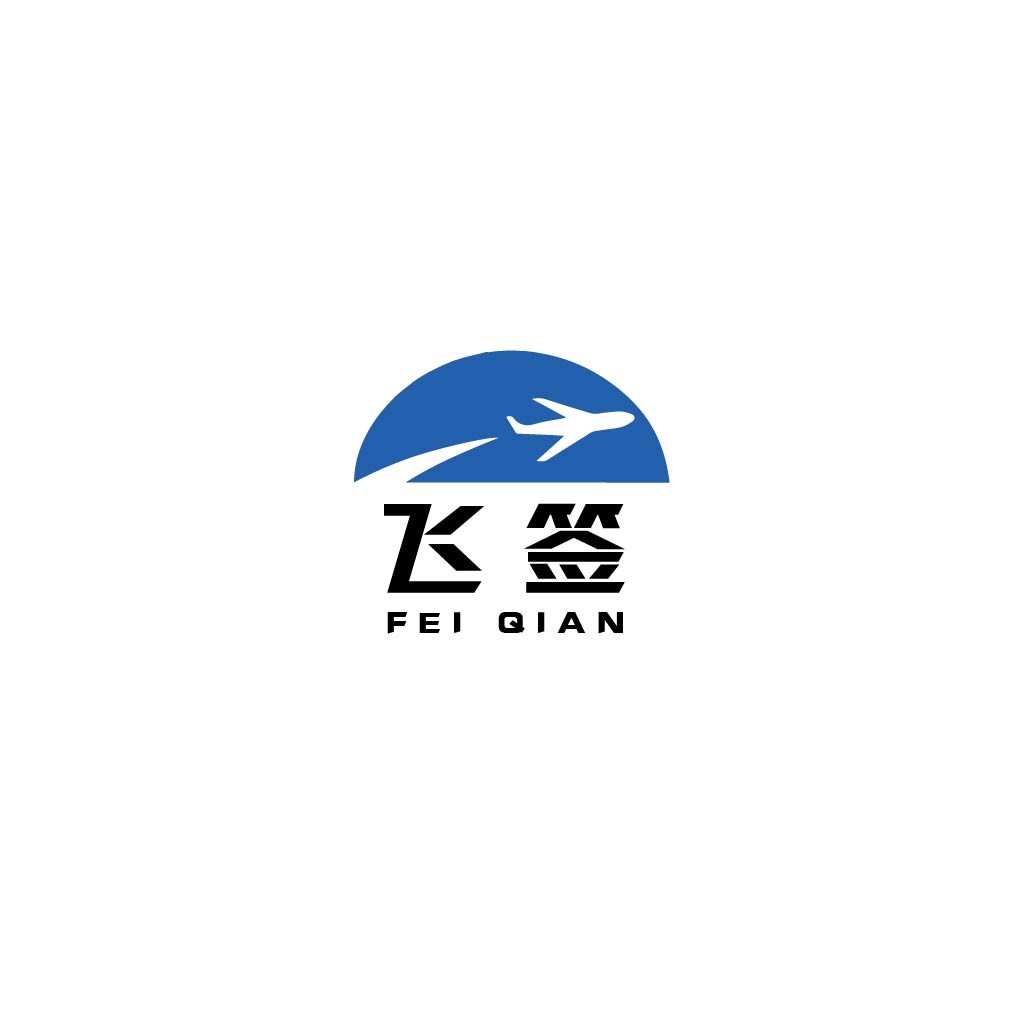 飞机图案的简洁现代logo设计
