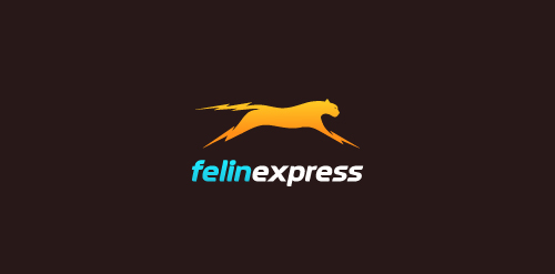 猫科快递logo设计