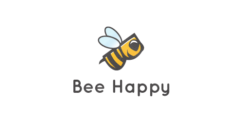 蜜蜂快乐logo设计