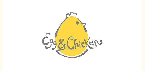 创意鸡蛋与小鸡logo设计