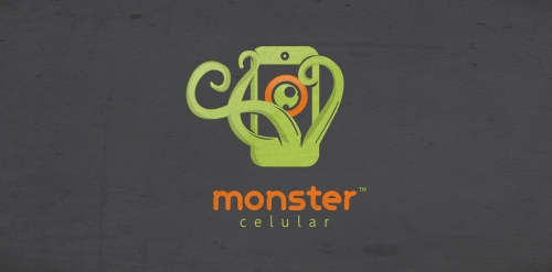 Monster Cellular Logo设计