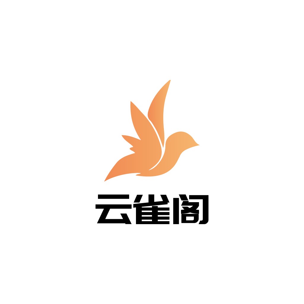 飞翔的鸟形logo设计