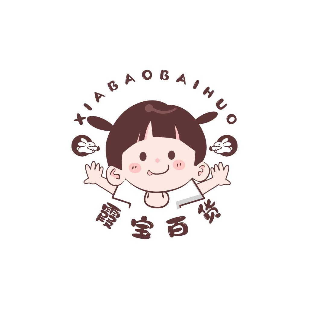 可爱卡通人物logo设计