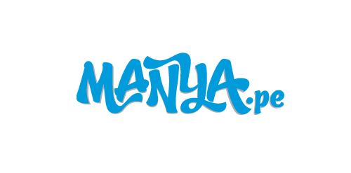 Manya Logo Design - 清新蓝色字体