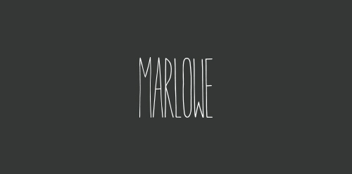 简约风Marlowe字体logo设计