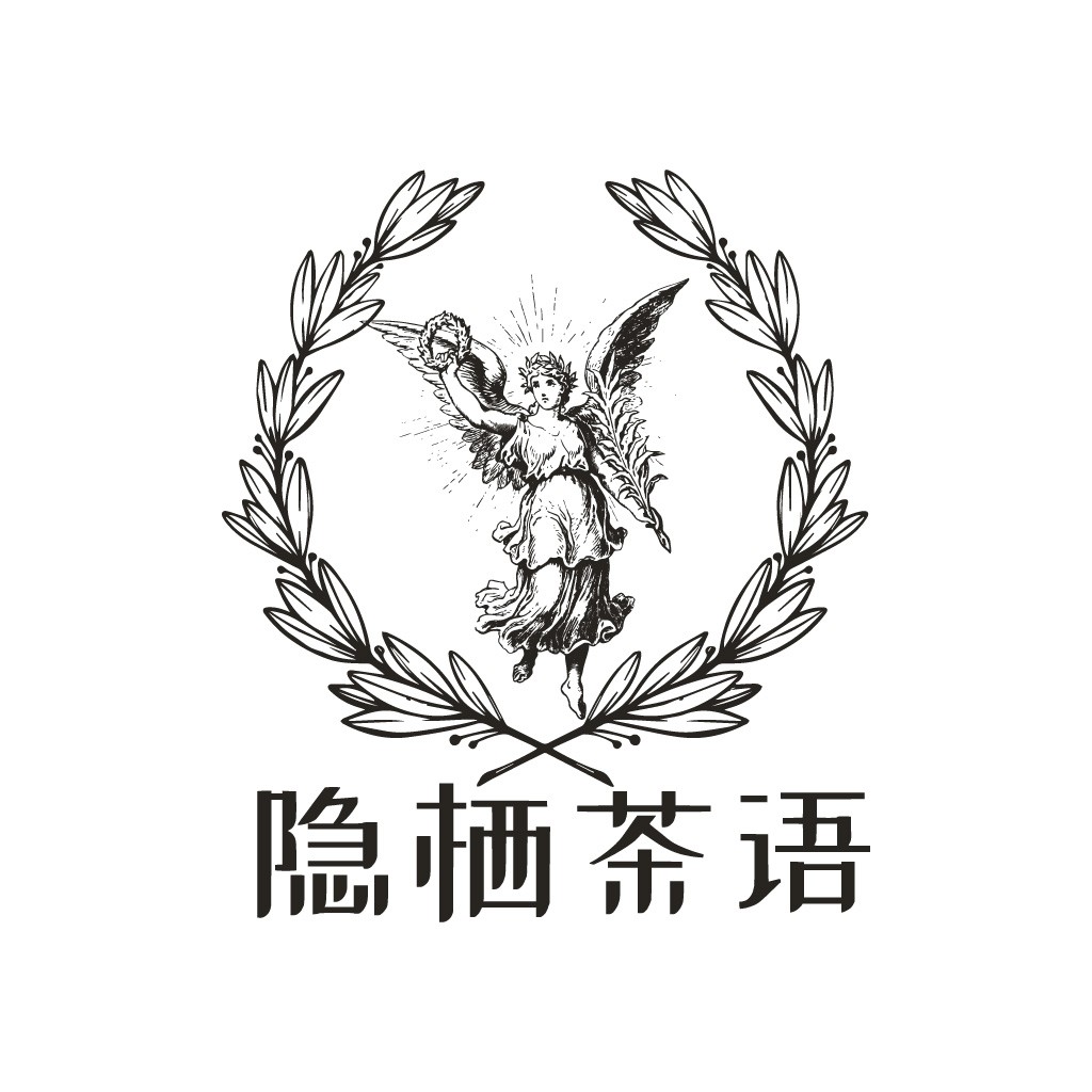 隐栖栖茶茶语logo设计