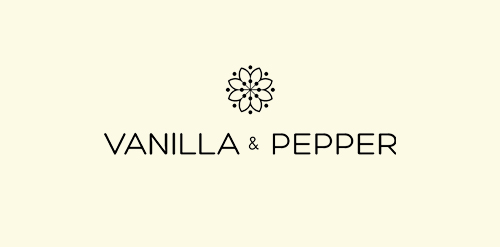 简约花式logo设计:Vanilla & Pepper