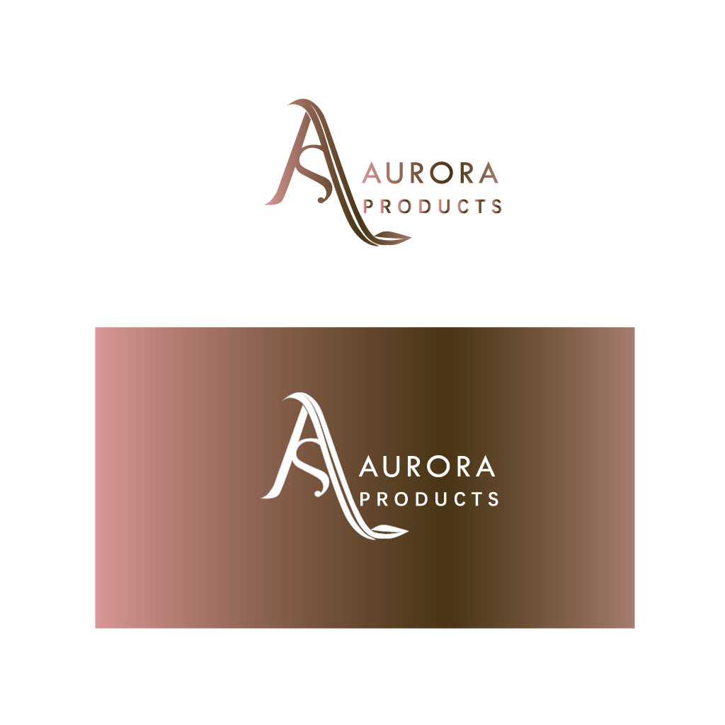 简约优雅Aurora Products Logo设计
