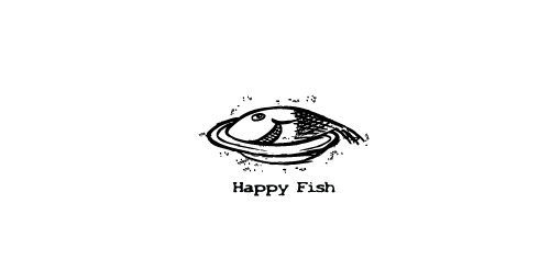 Happy Fish Fish Logo Design