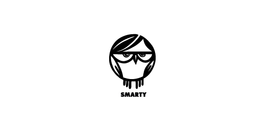 SMARTY logo设计:简洁智慧的视觉标识