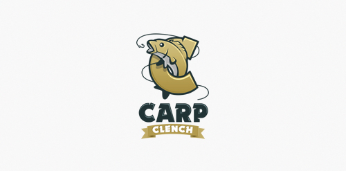 钓鱼品牌logo设计：Carp Clench