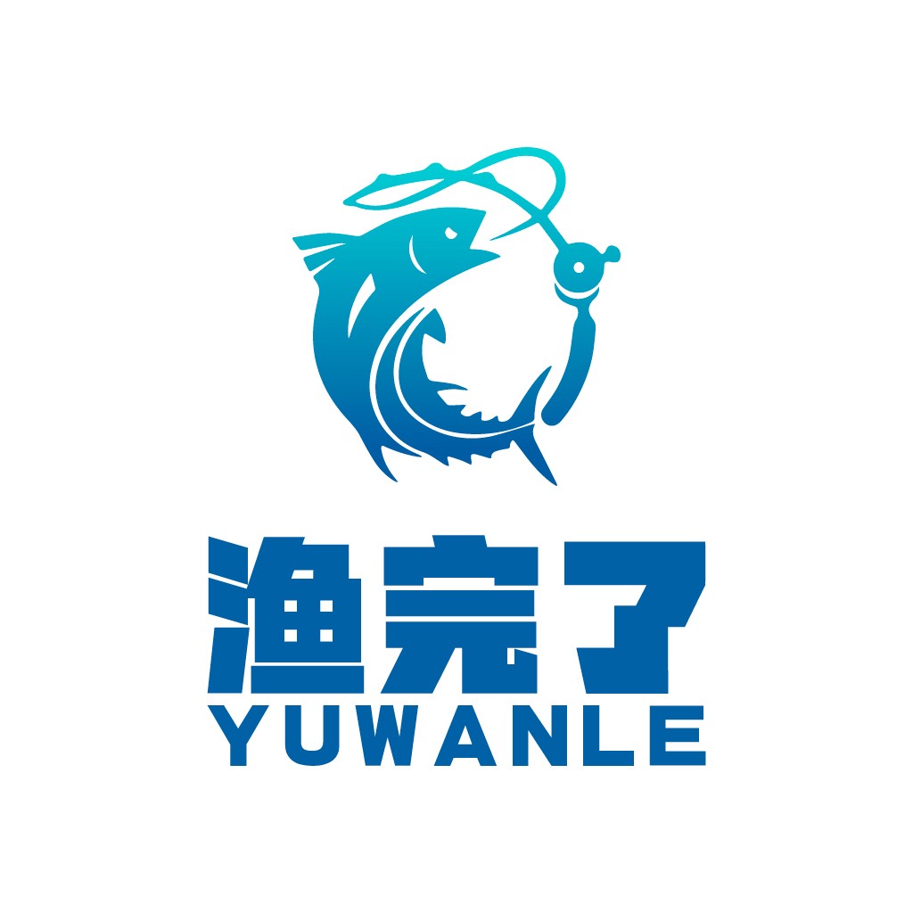 鱼形钓鱼竿logo设计