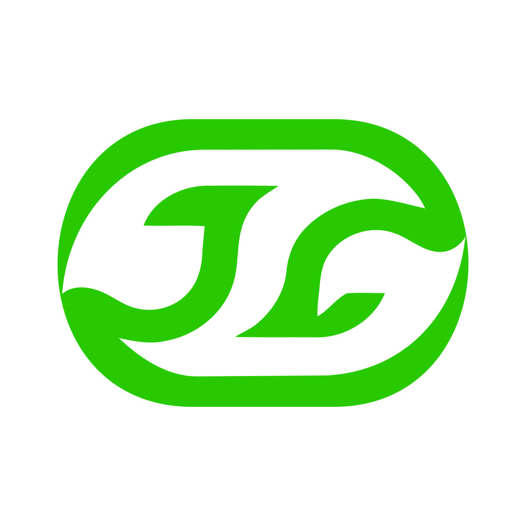 简洁环保的绿色JG标志设计