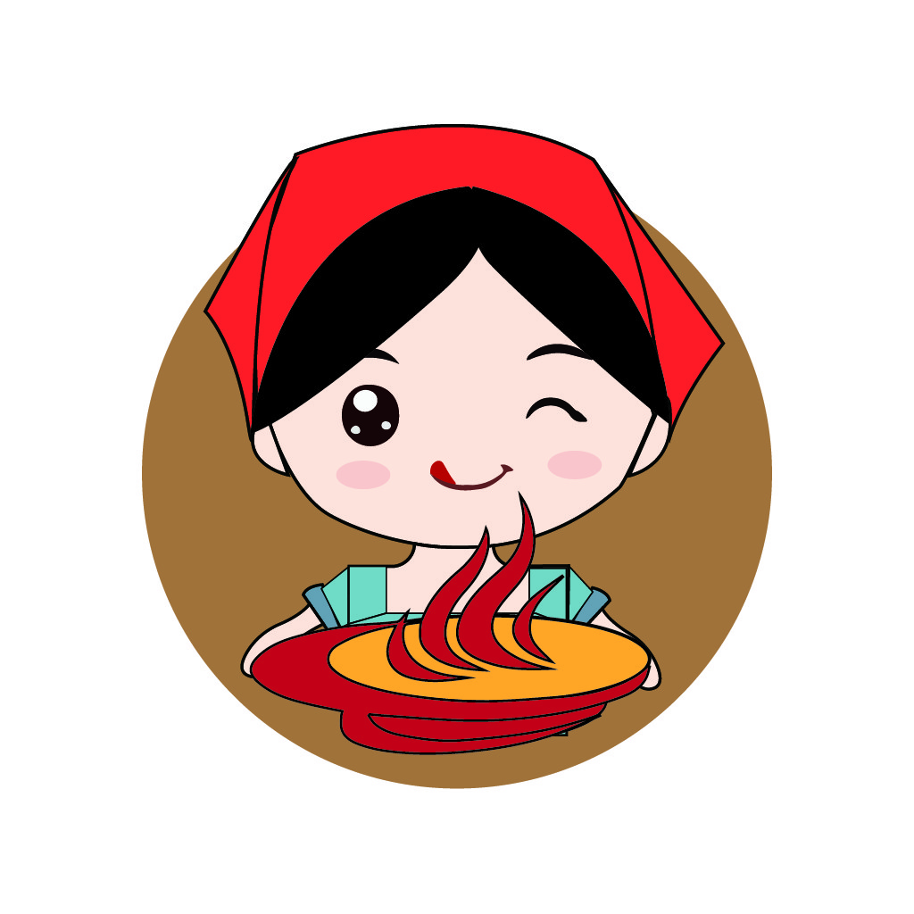 卡通美食logo设计