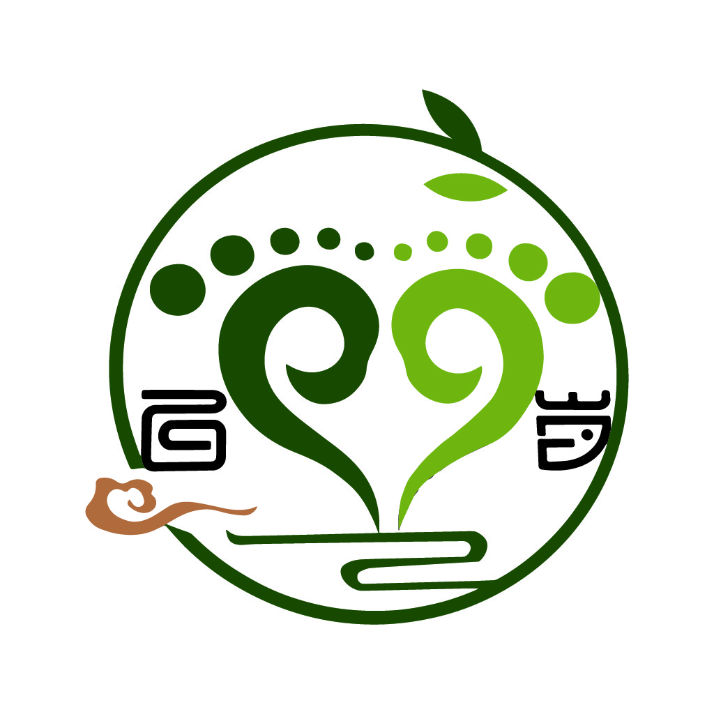 绿色生态手绘风格logo设计