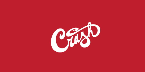 简约风手写体Crash Logo设计