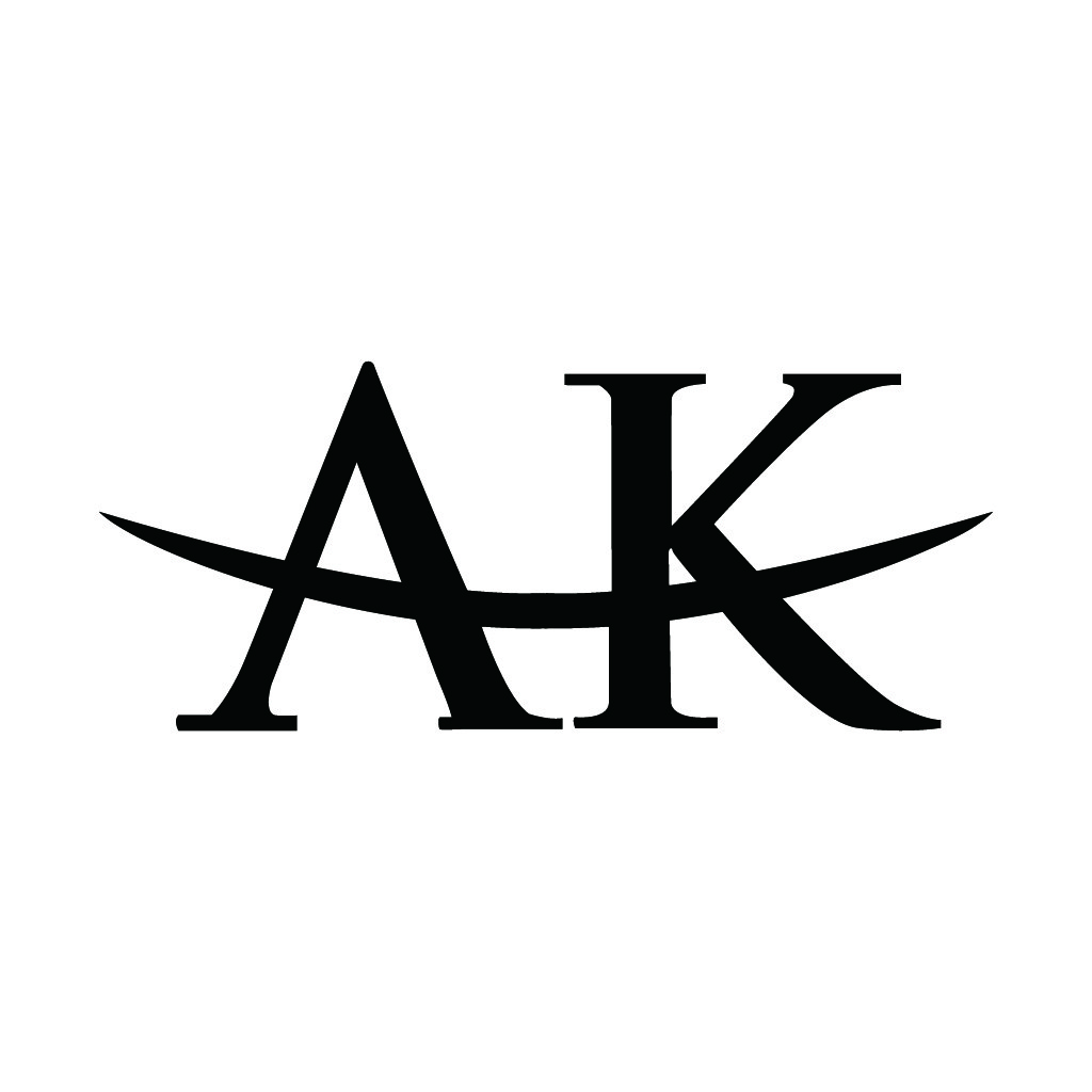 简约时尚的AK字母标志设计