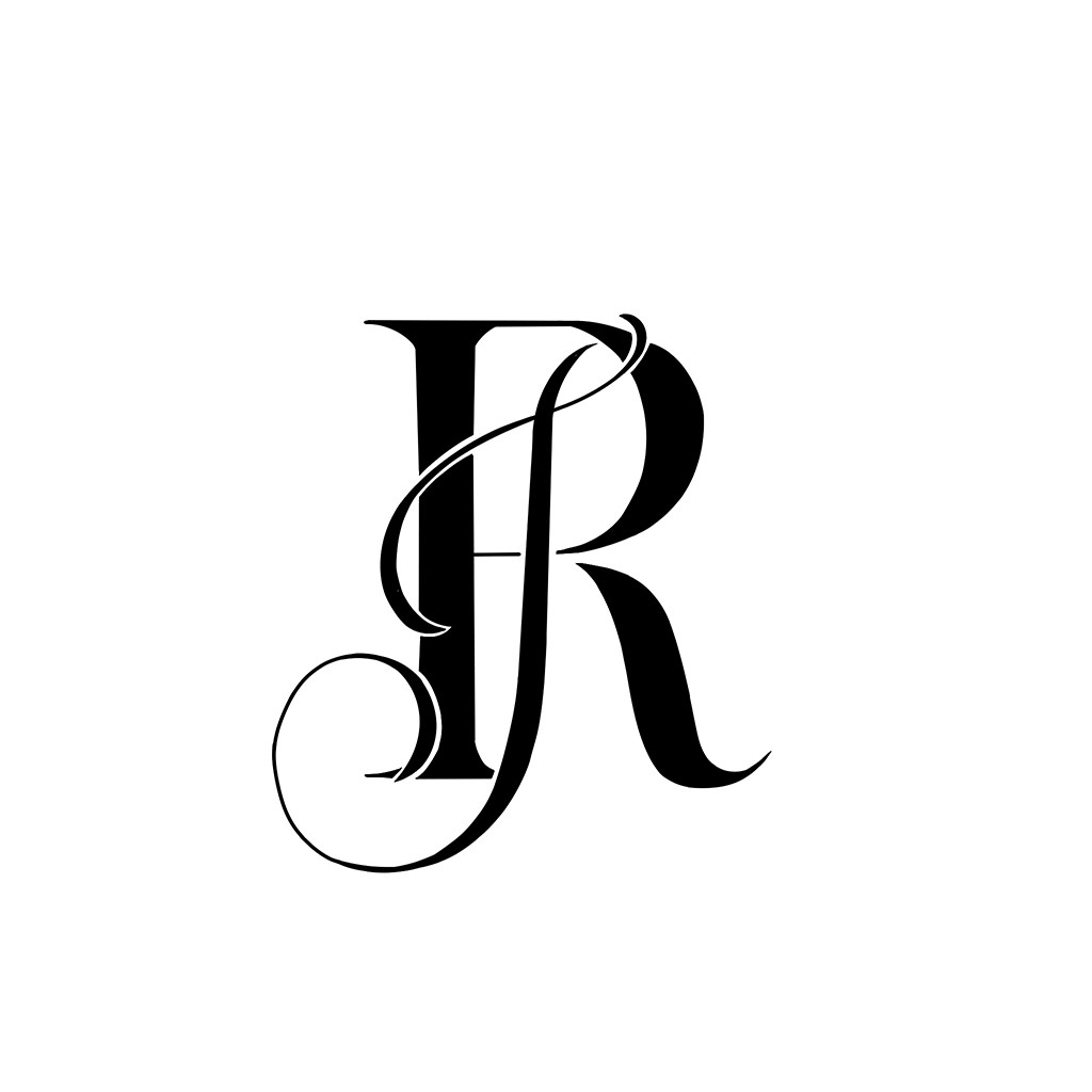 经典优雅的R字母logo设计